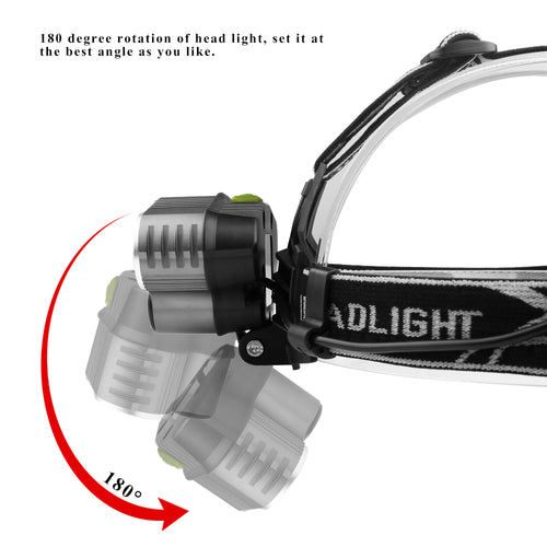 XML T6 LST LED Headlight Torch Flashlight 6 Modes